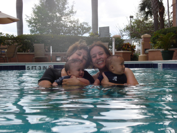 Alyss gives a swim lesson